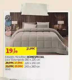 Auchan Edredão Microfibra homespecial promoção