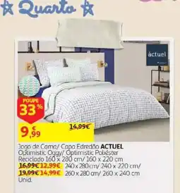 Auchan Jogo de Cama/ Capa Edredão ACTUEL promoção