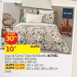 Auchan Jogo de Cama/ Capa de Edredão actuel promoção