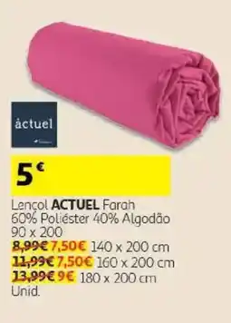 Auchan Lencol actuel farah promoção