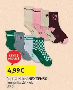 Auchan Pack 4 Meias INEXTENSO promoção