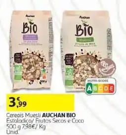 Auchan Cereais Muesli AUCHAN BIO promoção