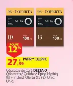 Auchan Cápsulas de Café Delta Q promoção
