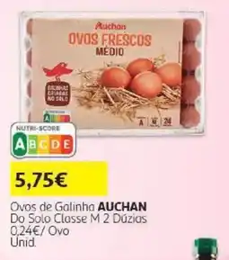Auchan Ovos de galinha auchan promoção