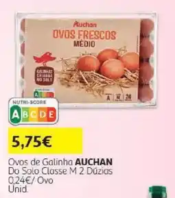 Auchan Ovos de Galinha Auchan promoção