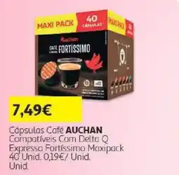 Auchan Cápsulas Café Auchan promoção