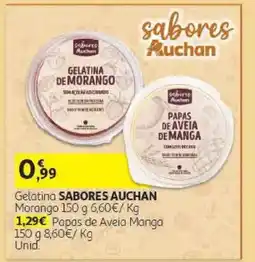 Auchan Gelatina sabores auchan morango promoção
