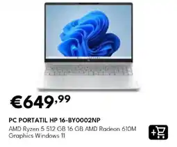 Radio Popular pc portatil hp 16-by0002np promoção