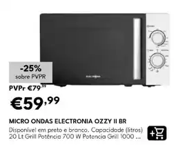 Radio Popular micro ondas electronia ozzy ii br promoção