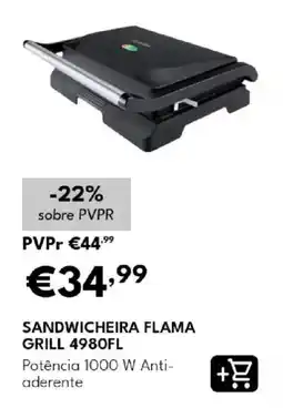 Radio Popular sandwicheira flama grill 4980fl promoção