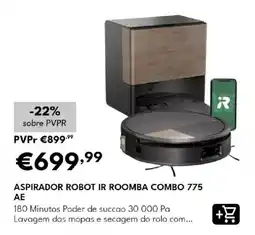 Radio Popular aspirador robot ir roomba combo 775 ae promoção