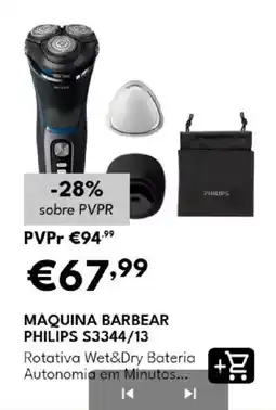 Radio Popular Máquina barbear philips s3344/13 promoção
