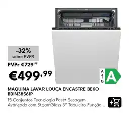Radio Popular máquina lavar louça encastre beko promoção