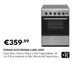 Radio Popular Fogão electronia luxe-60x1 promoção