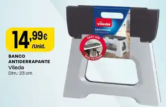 Banco antiderrapante vileda