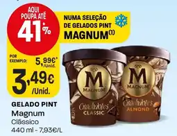 Intermarché gelado pint magnum clássico promoção