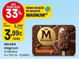 Intermarché gelado magnum amêndoa promoção
