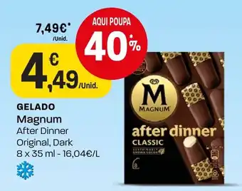 Gelado magnum after dinner original, dark