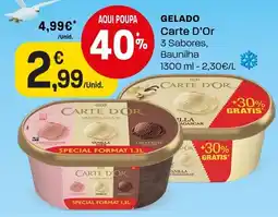 Intermarché Gelado carte d'or promoção