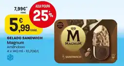 Intermarché gelado sandwich magnum amêndoas promoção