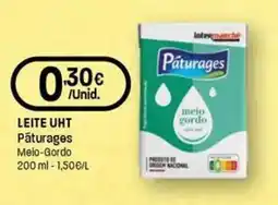 Intermarché Leite uht pâturages promoção