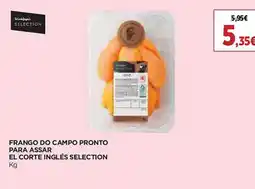 Supercor Frango do campo pronto para assar el corte inglés selection promoção