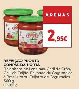 Supercor refeição pronta compal da horta promoção