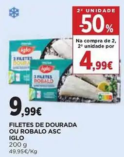 Supercor filetes de dourada ou robalo asc iglo promoção