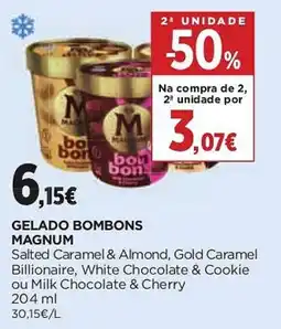 Supercor gelado bombons magnum promoção
