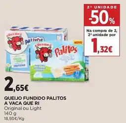 Supercor Queijo fundido palitos a vaca que ri promoção