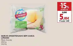 Supercor Queijo amanteigado sem casca limiano meio-gordo promoção