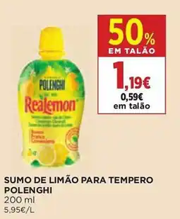 Supercor Sumo de limão para tempero polenghi promoção