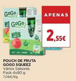 Supercor pouch de fruta gogo squeeze promoção