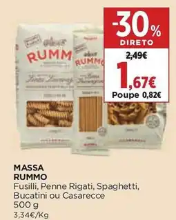 Supercor Massa rummo promoção