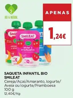 Supercor saqueta infantil bio smileat promoção