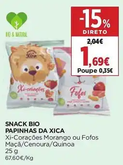 Supercor Snack bio papinhas da xica promoção