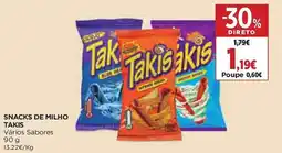 Supercor Snacks de milho takis promoção