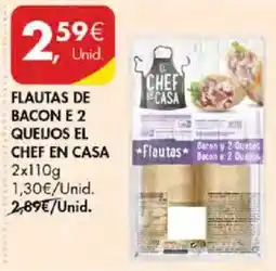 Pingo Doce flautas de bacon e 2 queijos el chef en casa promoção
