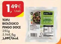 Pingo Doce Tofu biológico pingo doce promoção