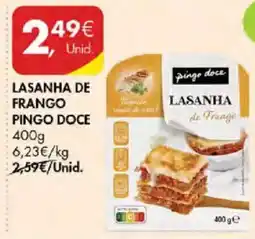 Pingo Doce lasanha de frango pingo doce promoção