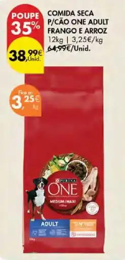 Pingo Doce comida seca p/cão one adult frango e arroz promoção