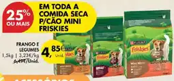 Pingo Doce comida seca p/cão mini friskies promoção