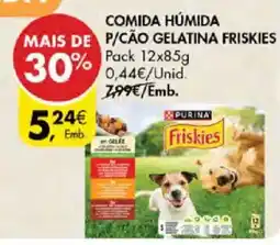 Pingo Doce comida húmida p/cão gelatina friskies promoção