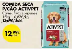 Pingo Doce comida seca p/cão activpet promoção