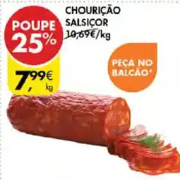 Pingo Doce Chourição Salsiçor promoção