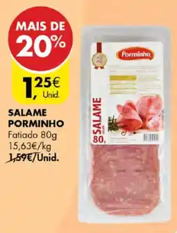Pingo Doce salame porminho promoção
