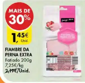 Pingo Doce Fiambre da perna extra promoção