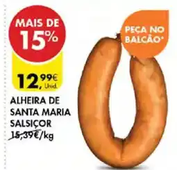 Pingo Doce Alheira de santa maria salsiçor promoção