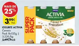Pingo Doce Iogurte activia cereais promoção