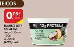Pingo Doce Iogurte skyr go active ananás coco promoção